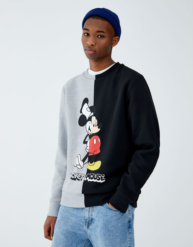 Pull And Bear Mickey Mouse Hoodie Italy, SAVE 57%