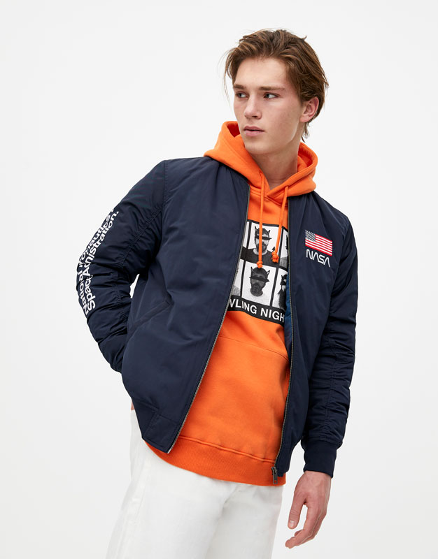 bomber pull and bear nasa