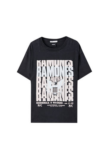 black ramones t shirt