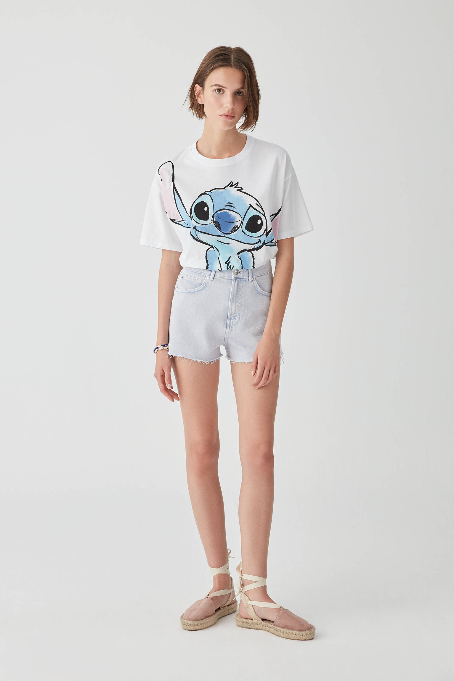 pull and bear stitch t shirt