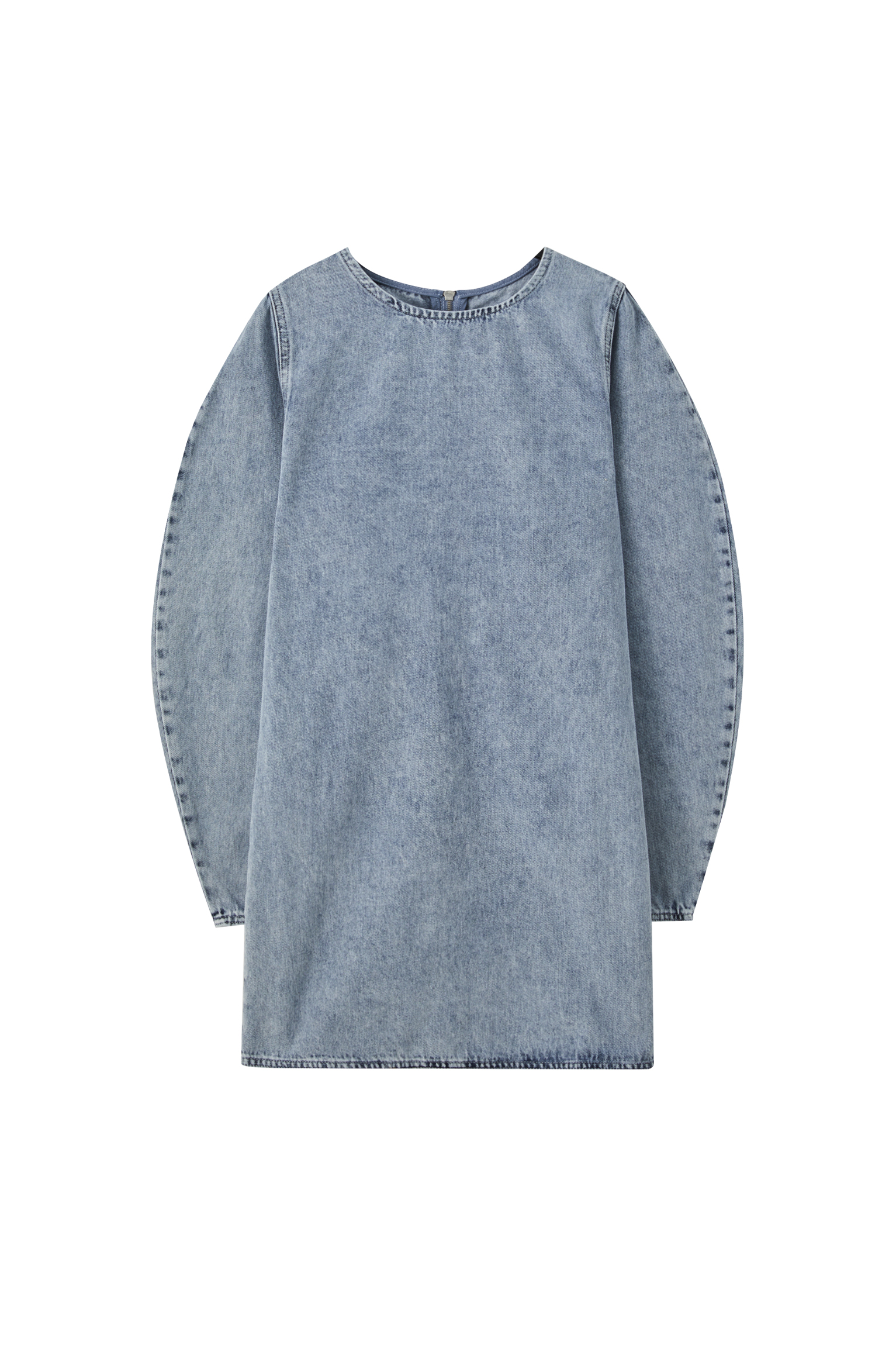 pale blue denim dress