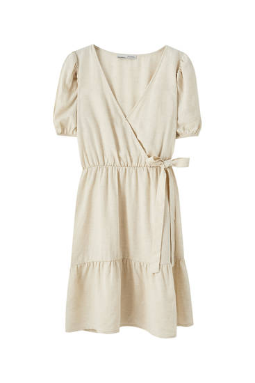 pull and bear wrap dress