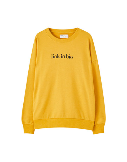 Basic city slogan sweatshirt - PULL\u0026BEAR