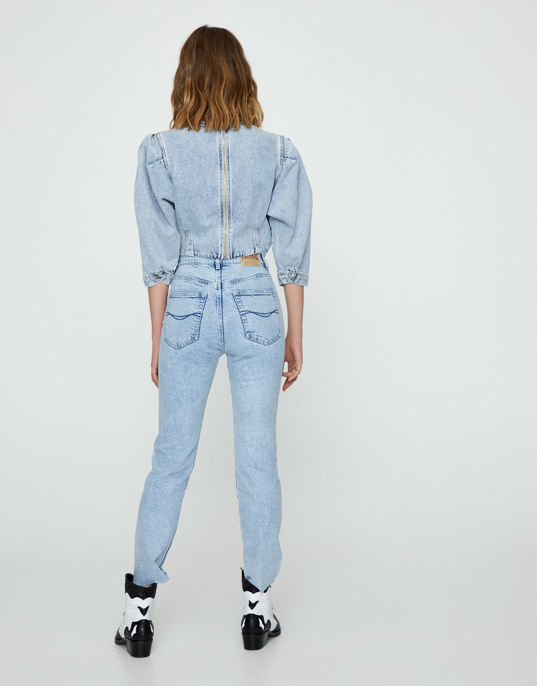 pull and bear slim mom jeans