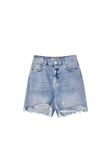 pull on jean shorts womens