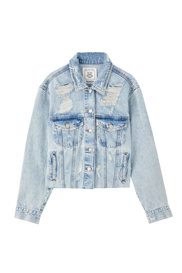 pull and bear denim jacket price