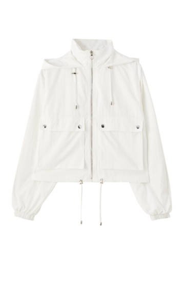 pull and bear transparent jacket