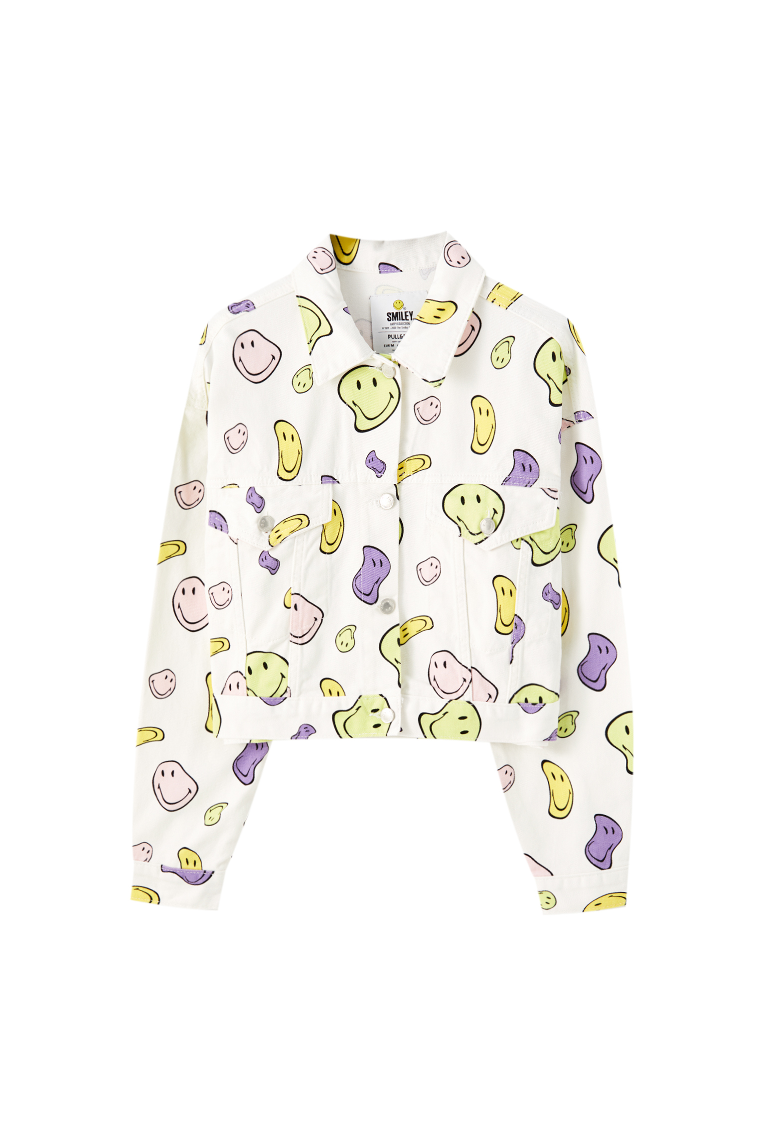 Oversize Smiley face denim jacket 