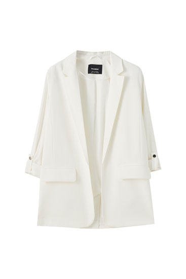 robe blazer pull and bear