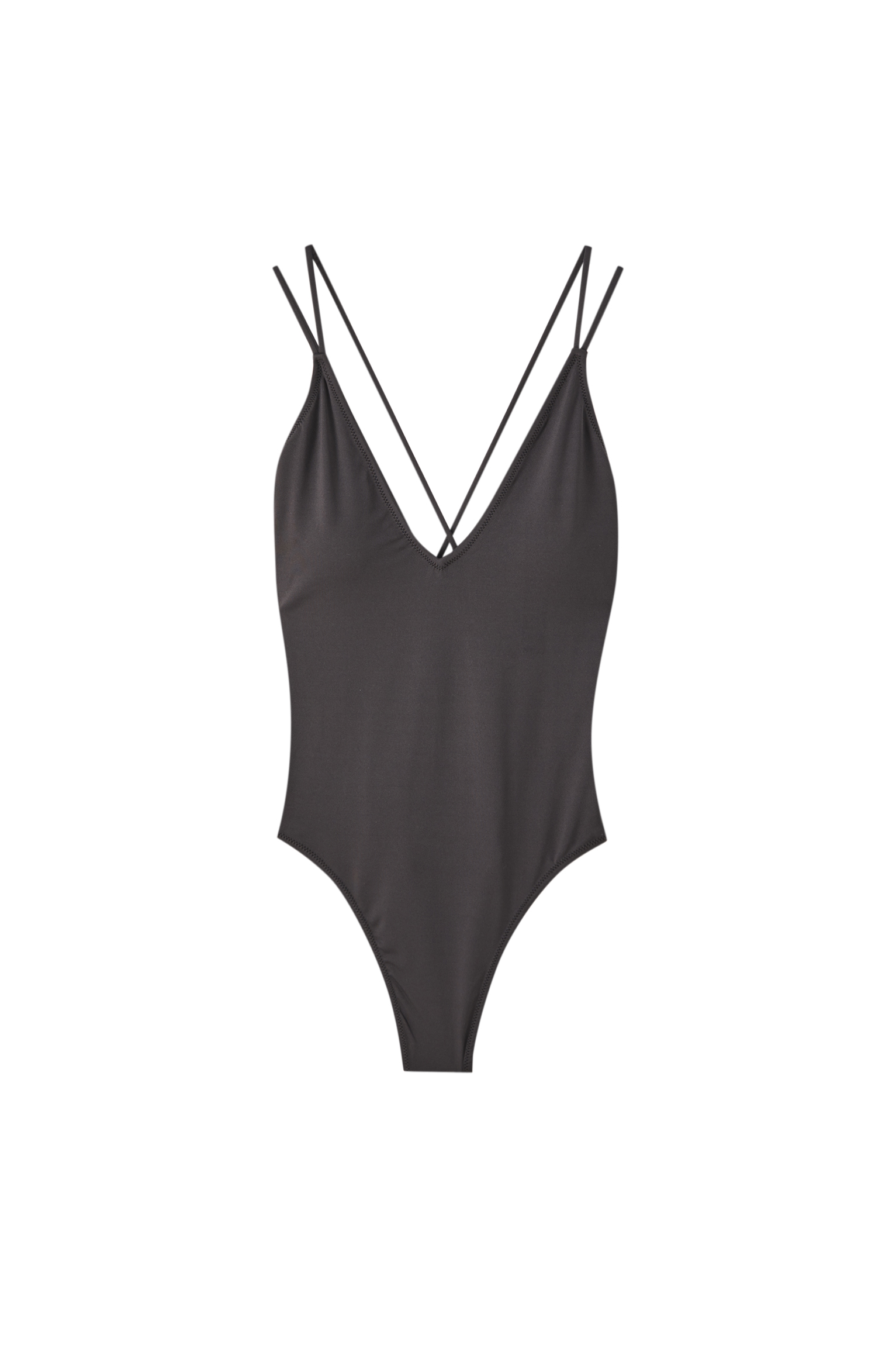 basic black swimsuit