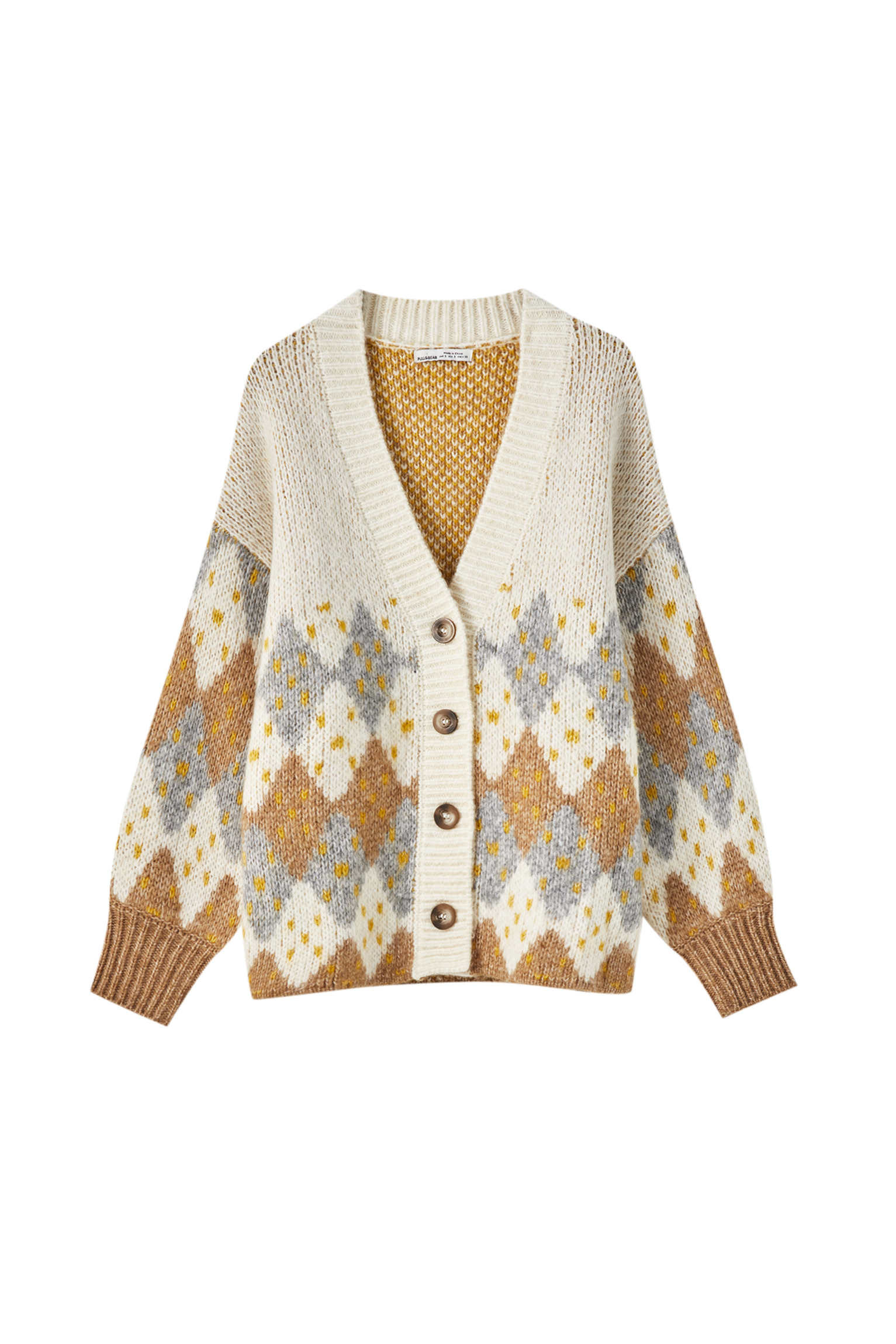 cardigan with diamond buttons