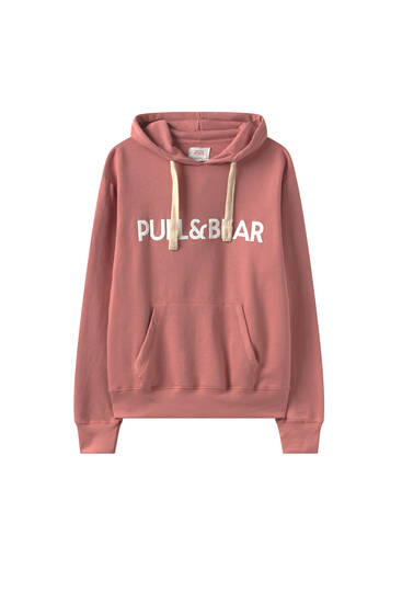 pink hoodie pull and bear