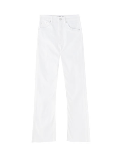 pull and bear flared trousers
