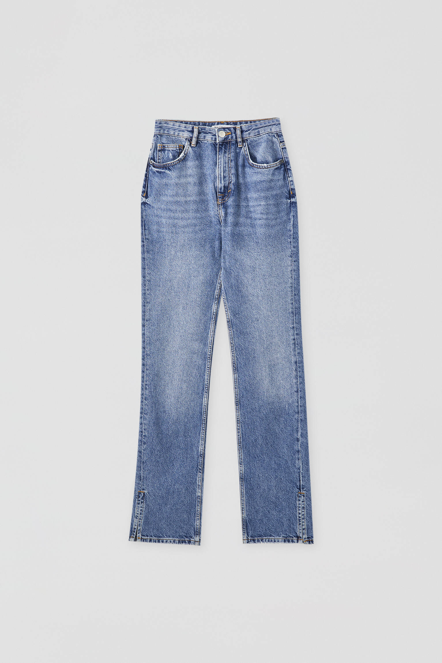 Modalite.net - Pull & Bear - High waist jeans with seam detail
