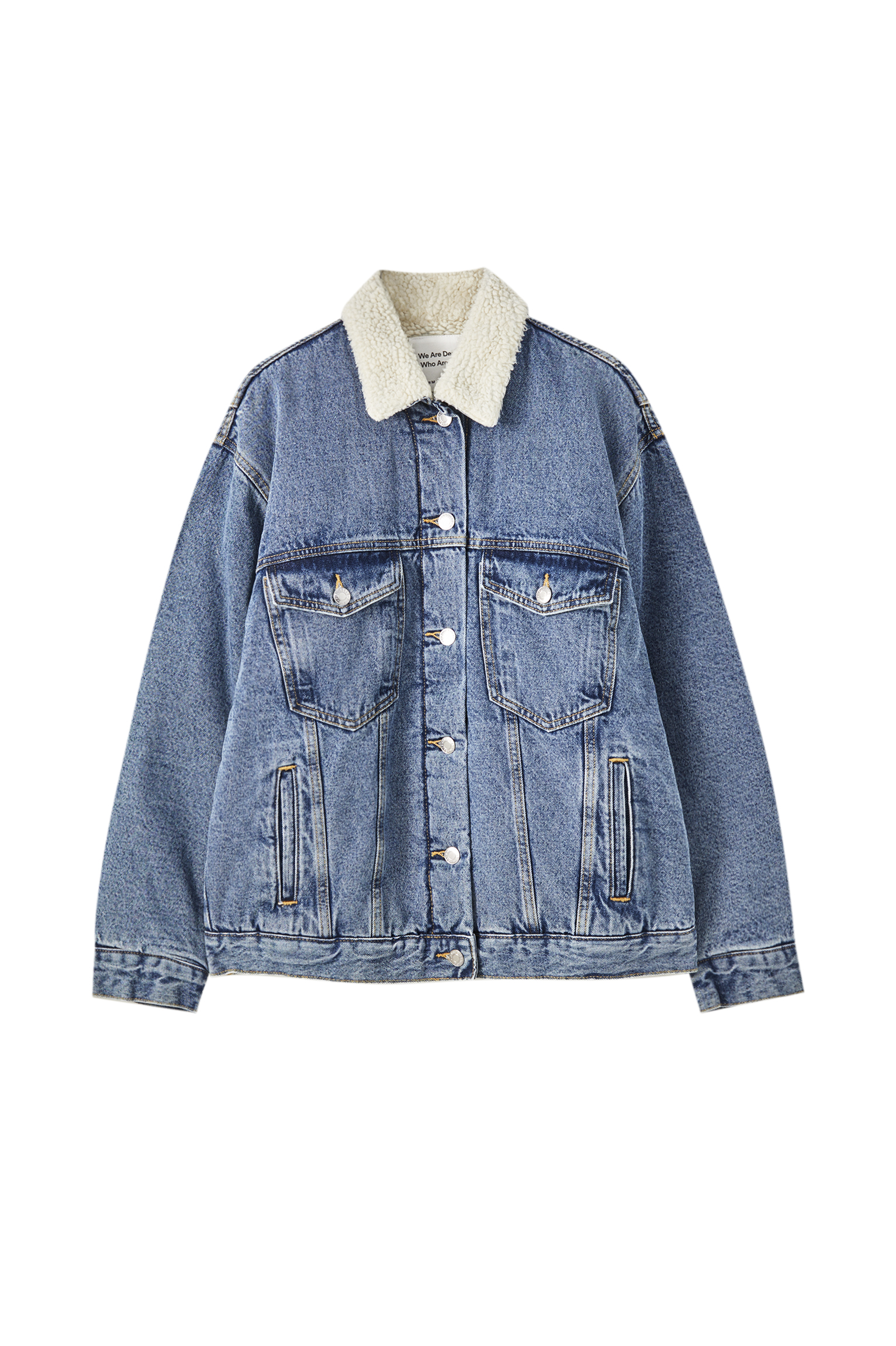 shearling denim jacket