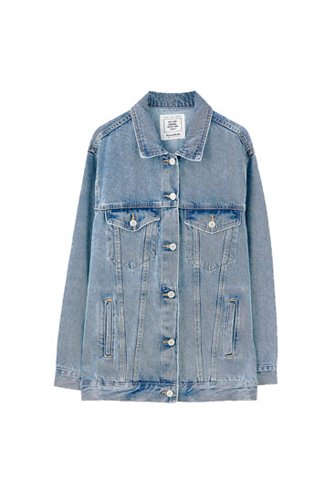 Chaqueta vaquera oversize pull and bear Clearance