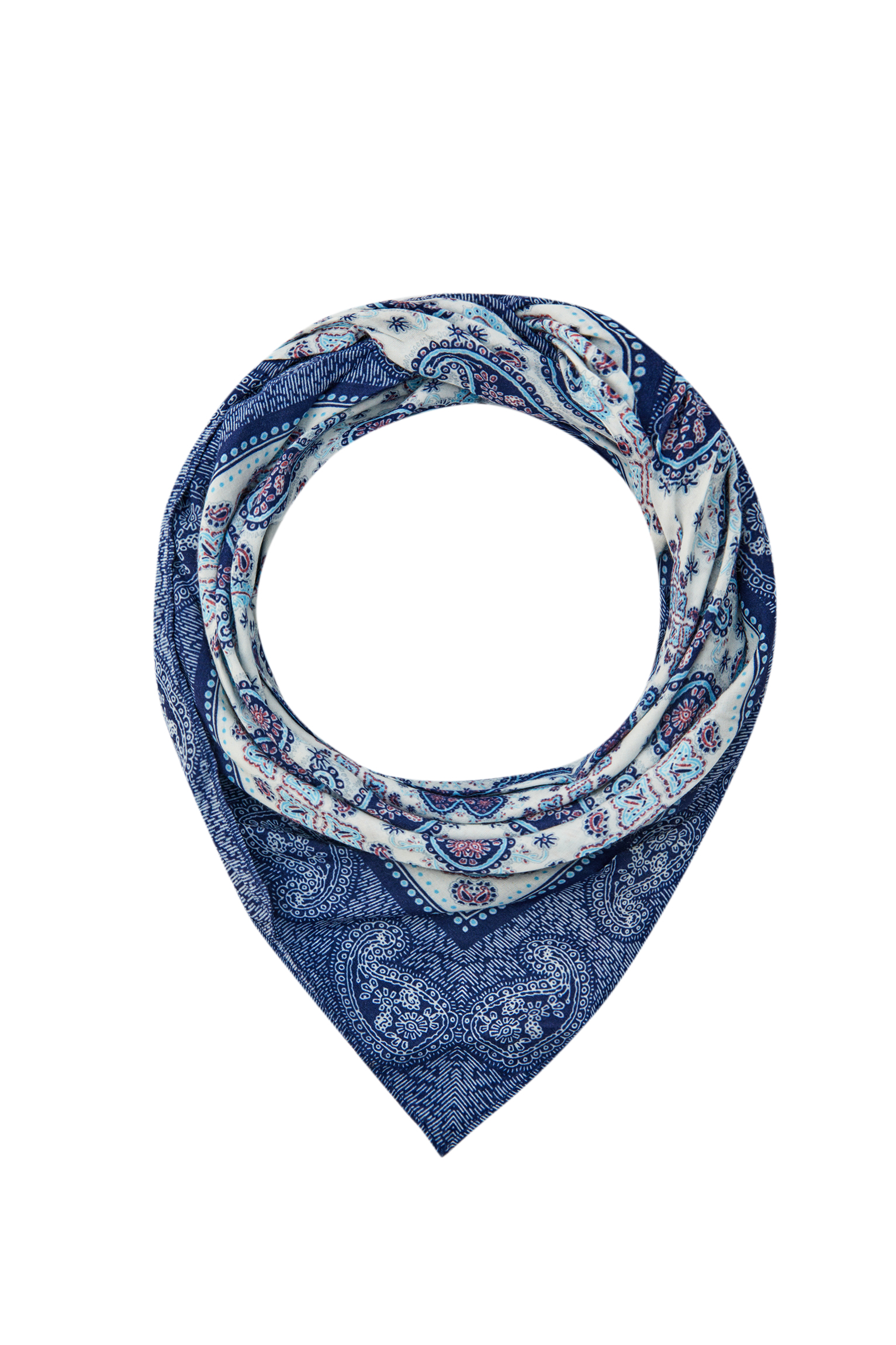 blue print scarf