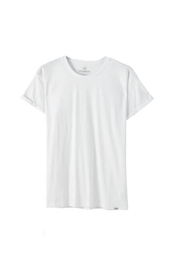 camiseta basica blanca niño