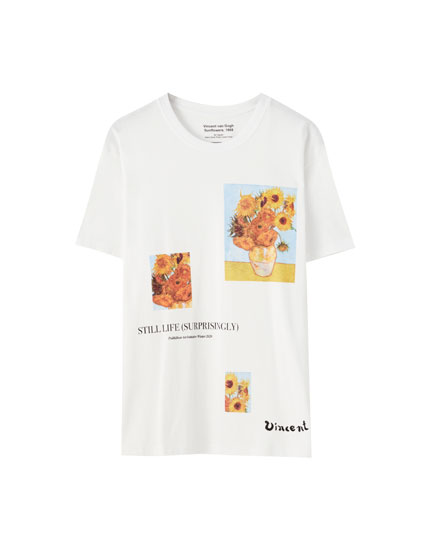 Van Gogh Sunflowers T-shirt - PULL\u0026BEAR