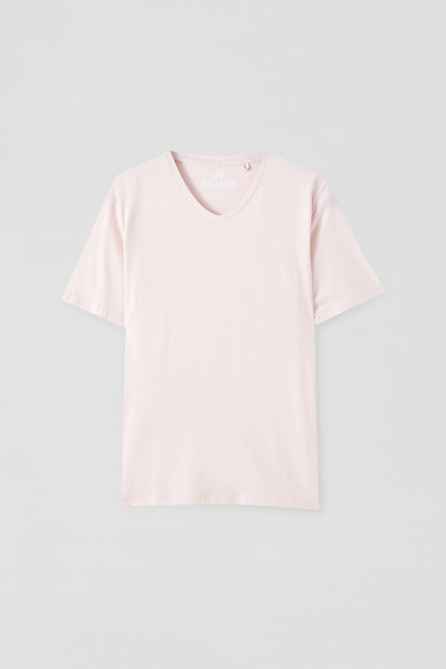 pull and bear v neck t shirt