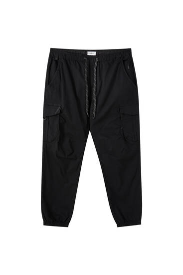 Ripstop cargo pants with elastic 