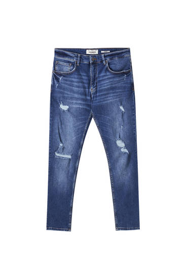 pull and bear ripped jeans