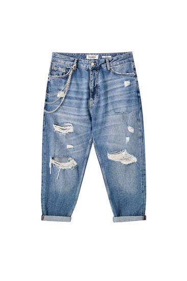 pull and bear relaxed fit jeans
