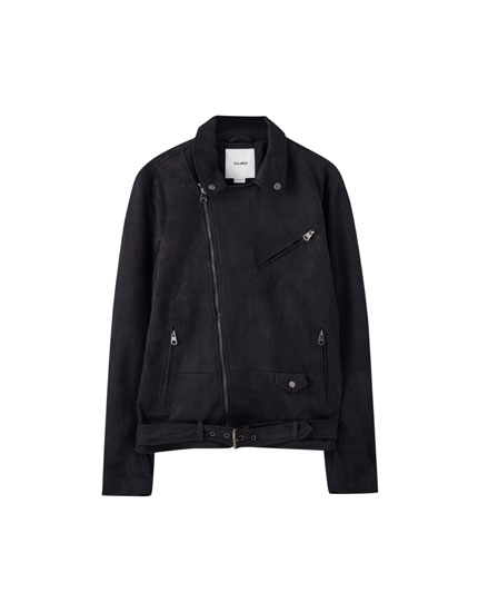pull and bear suede jacket