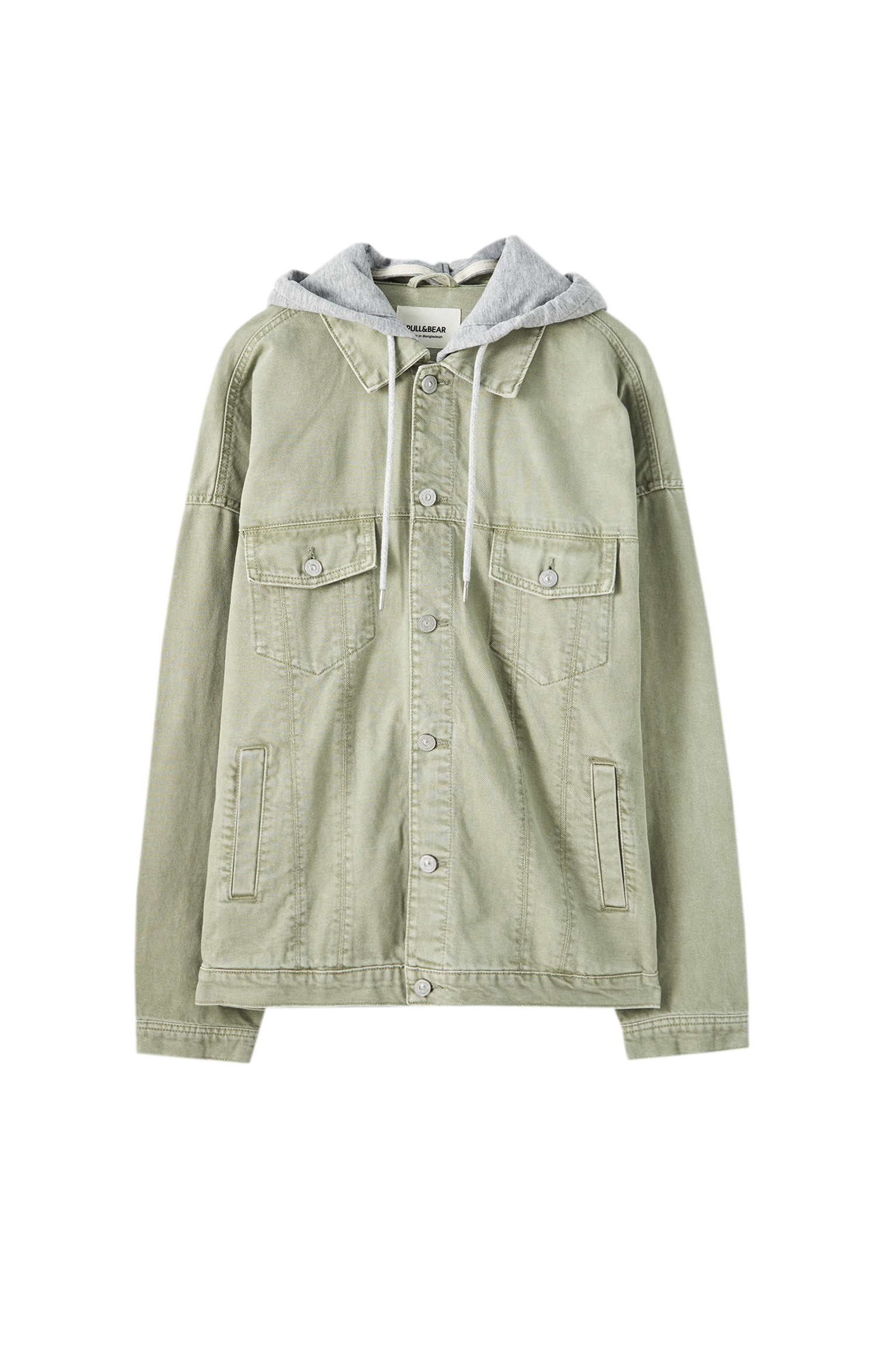 green khaki denim jacket