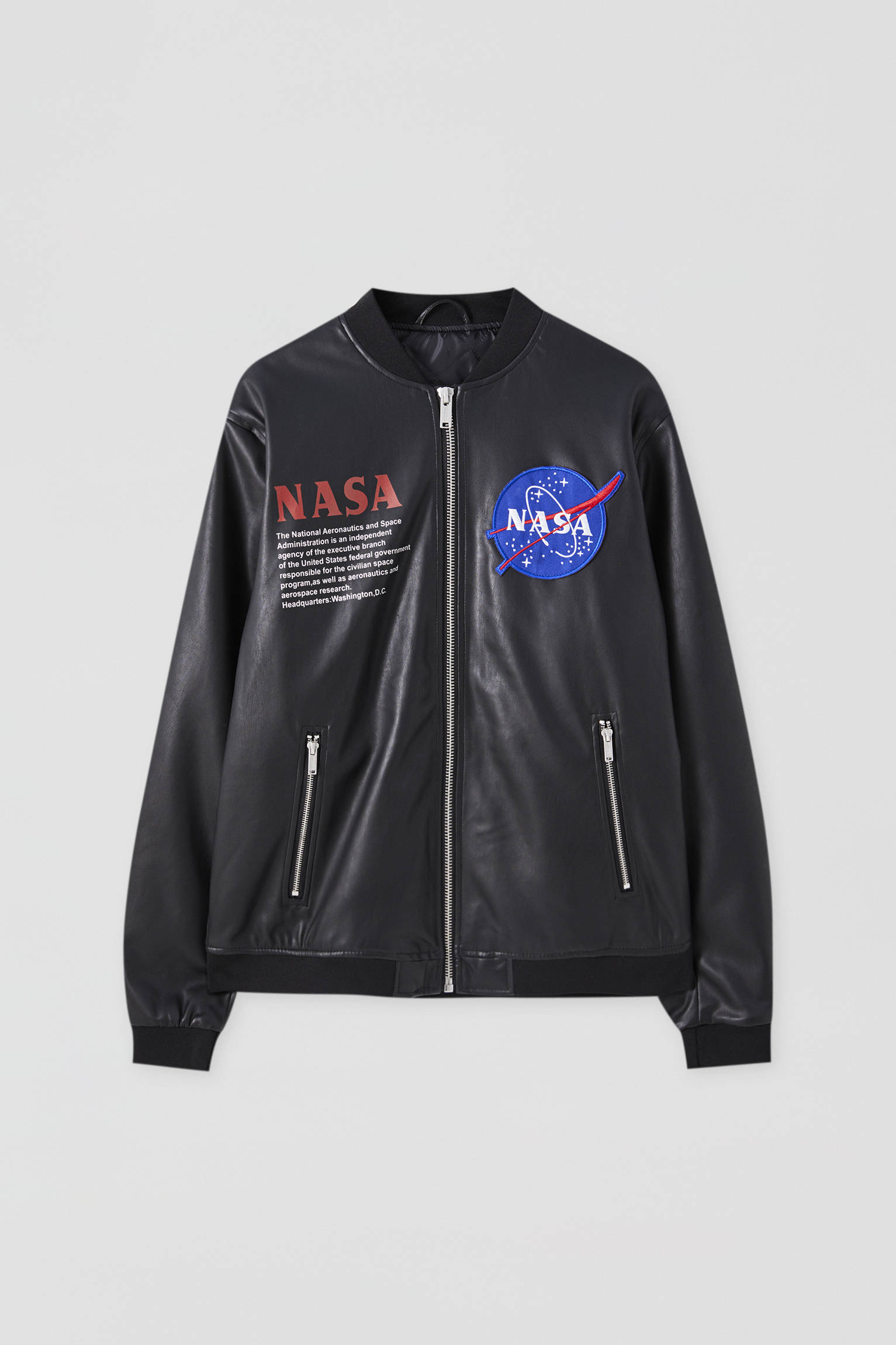 leather nasa jacket