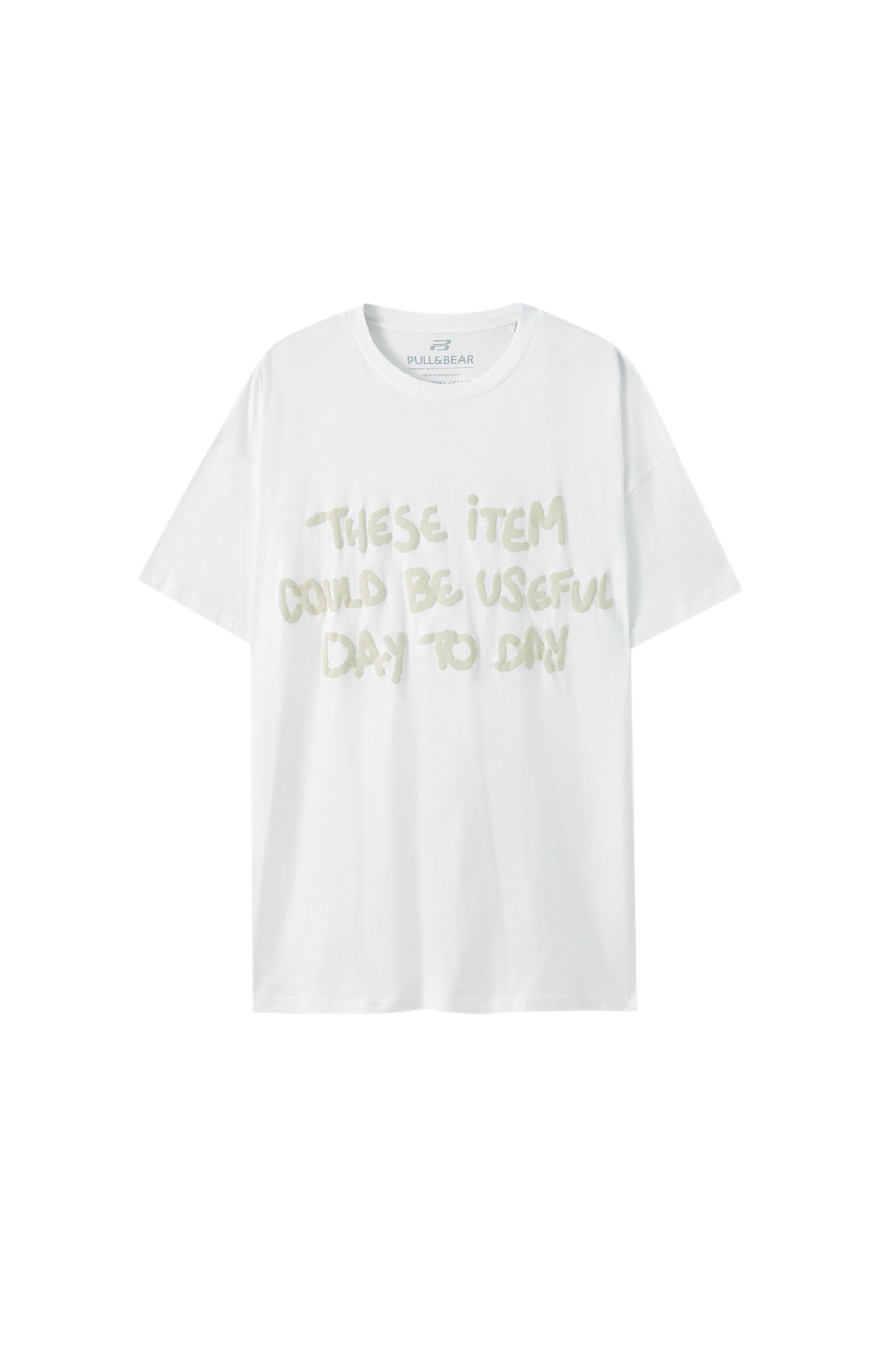 baggy slogan t shirt