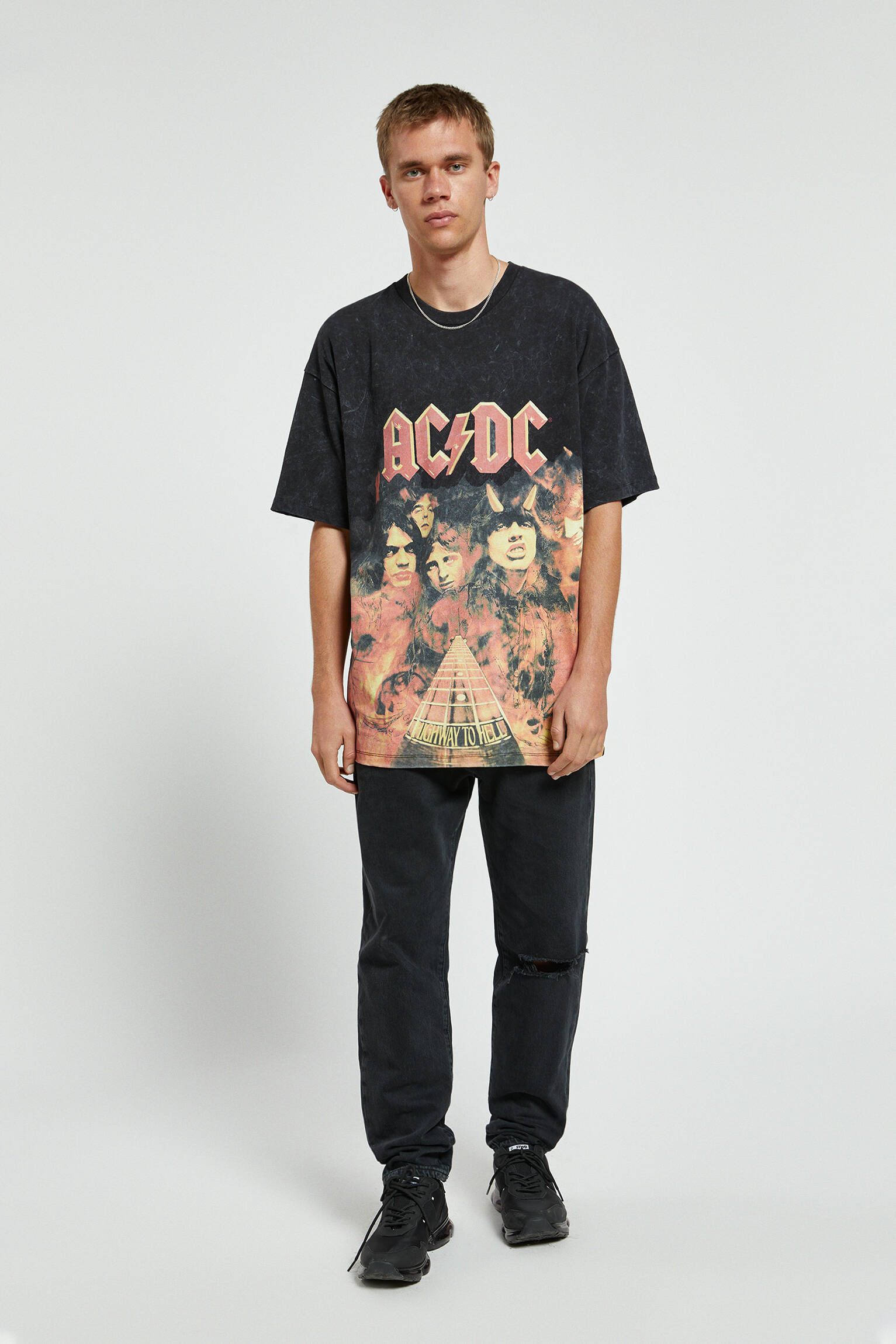 pull and bear ac dc shirt