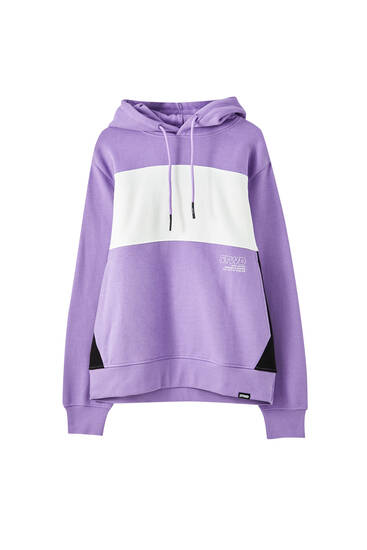 sudadera lila hombre