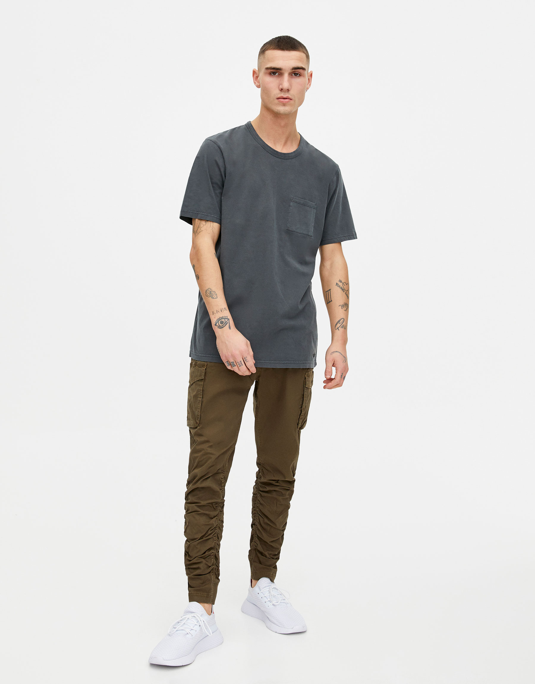 cargo pants pull and bear