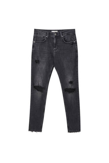 Premium ripped super skinny jeans 