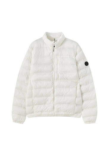 doudoune blanche pull and bear