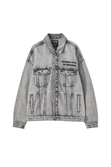 pull and bear trucker denim jacket
