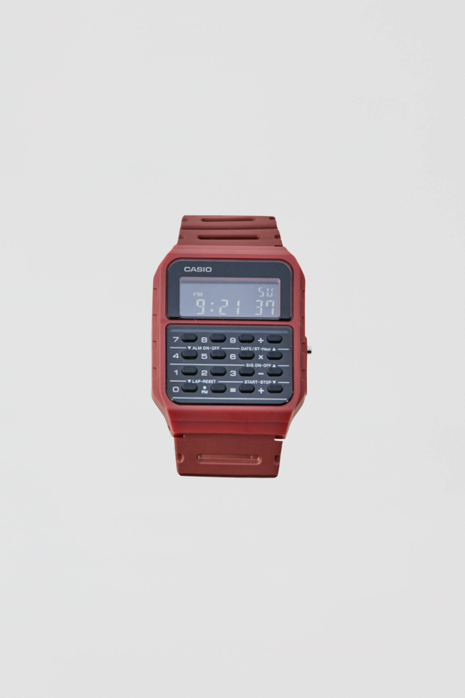 Pull Bear Maroon Casio Ca 53wf 4bef Vintage Watch