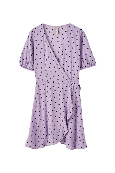 pull and bear wrap dress
