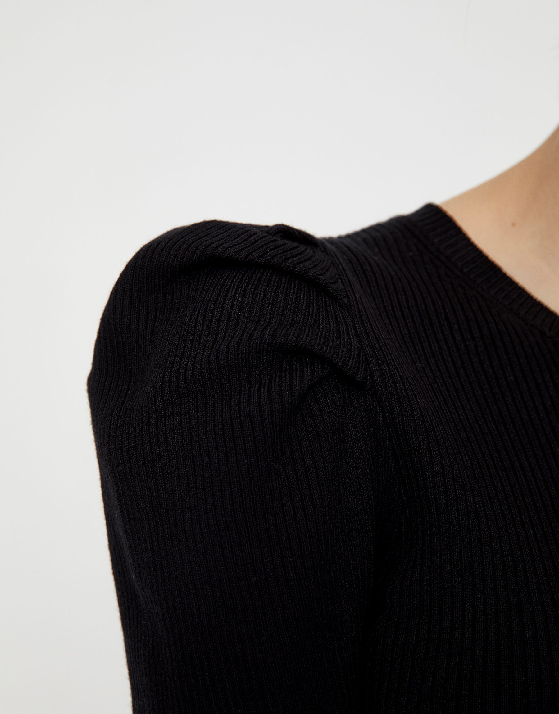 Pull & Bear - Ribbed short sleeve sweater