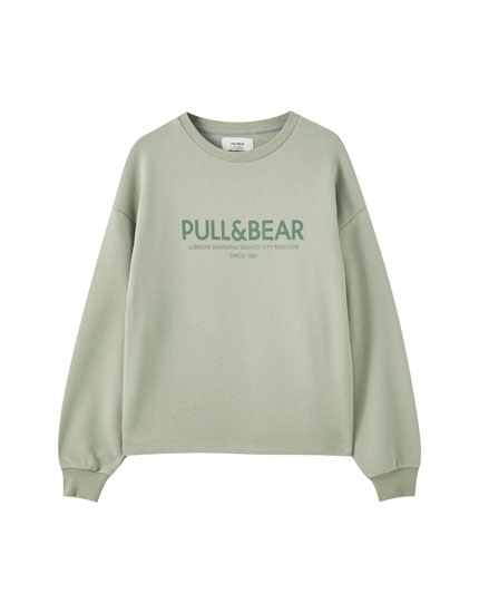 pull and bear logo hoodie women's