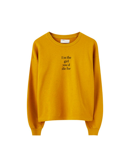 Women S Printed Sweatshirts Pull Bear