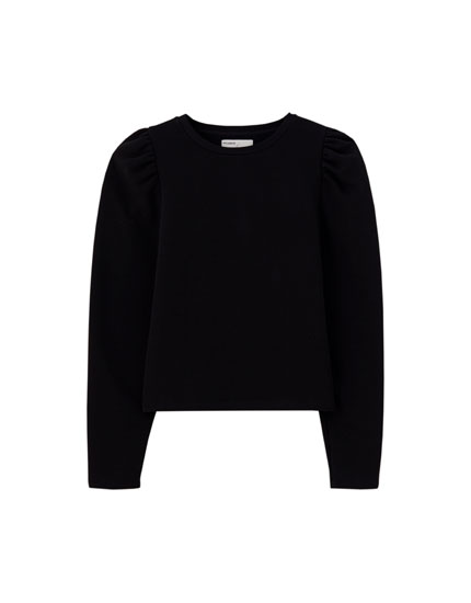 sudadera negra basica