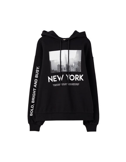 New York city' sweatshirt - PULL\u0026BEAR