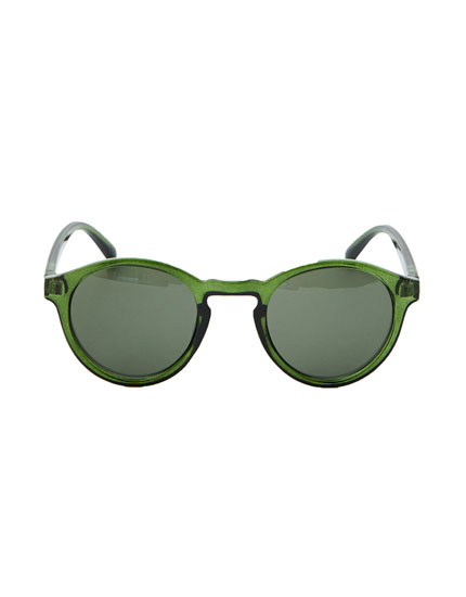 green sunglasses