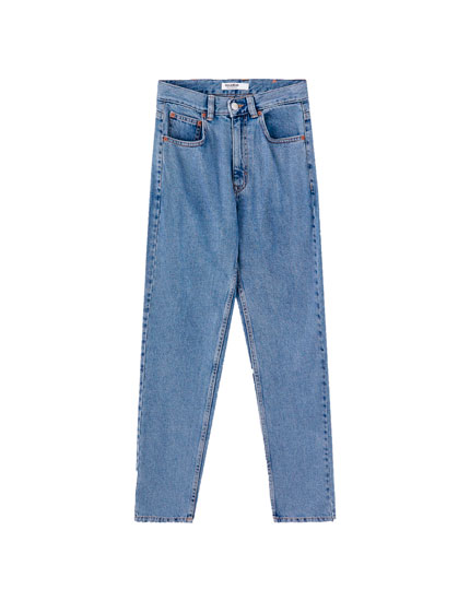 Basic mom jeans - PULL\u0026BEAR