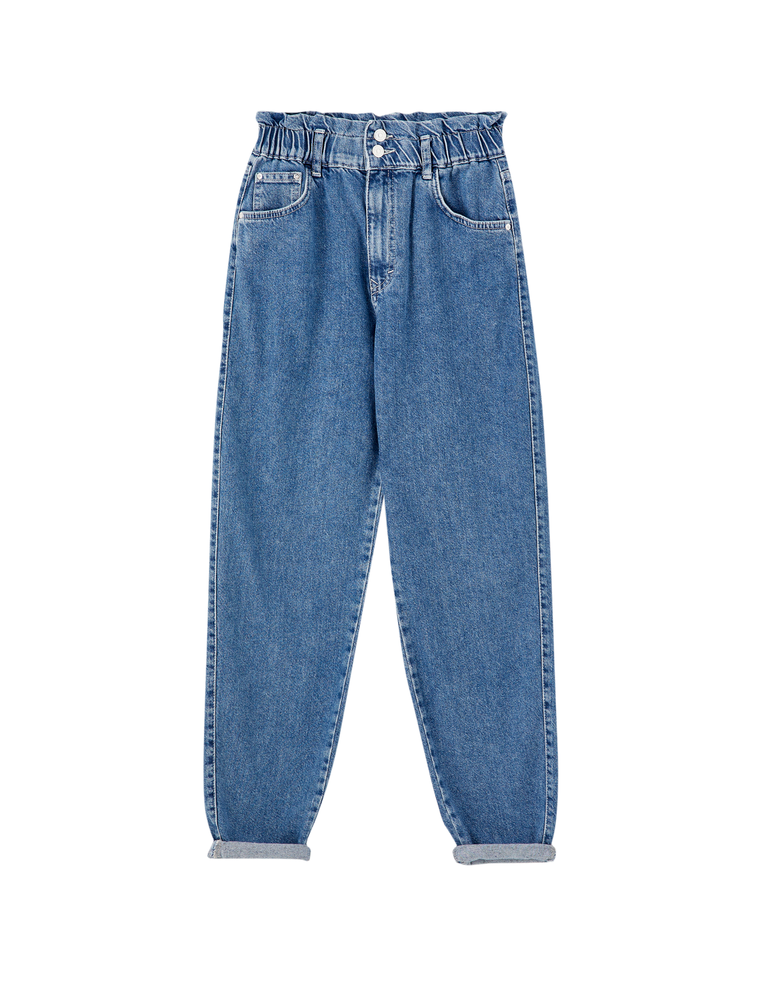 Slouchy Jeans With Elastic Waistband Pull Bear
