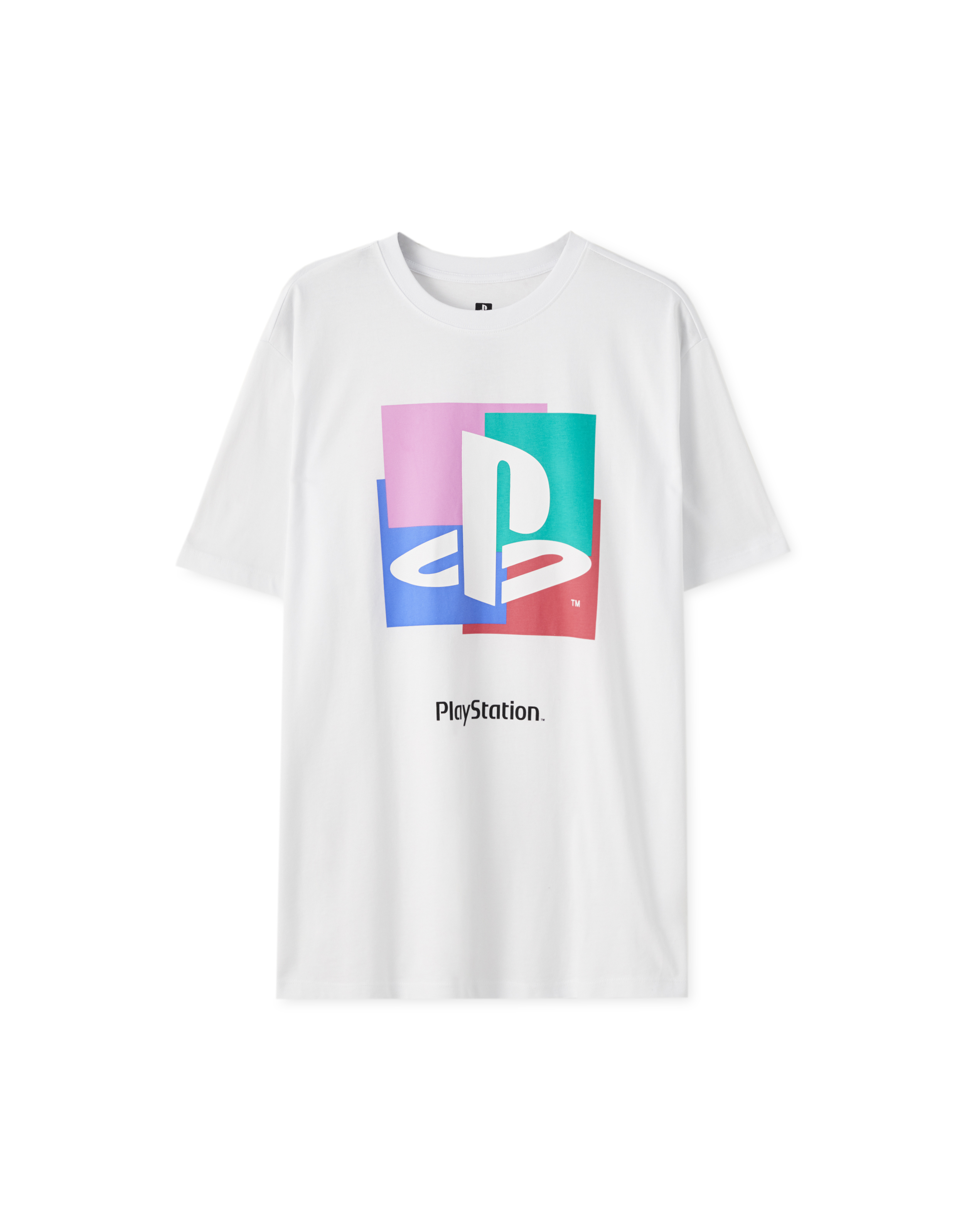 White PlayStation T-shirt - PULL\u0026BEAR