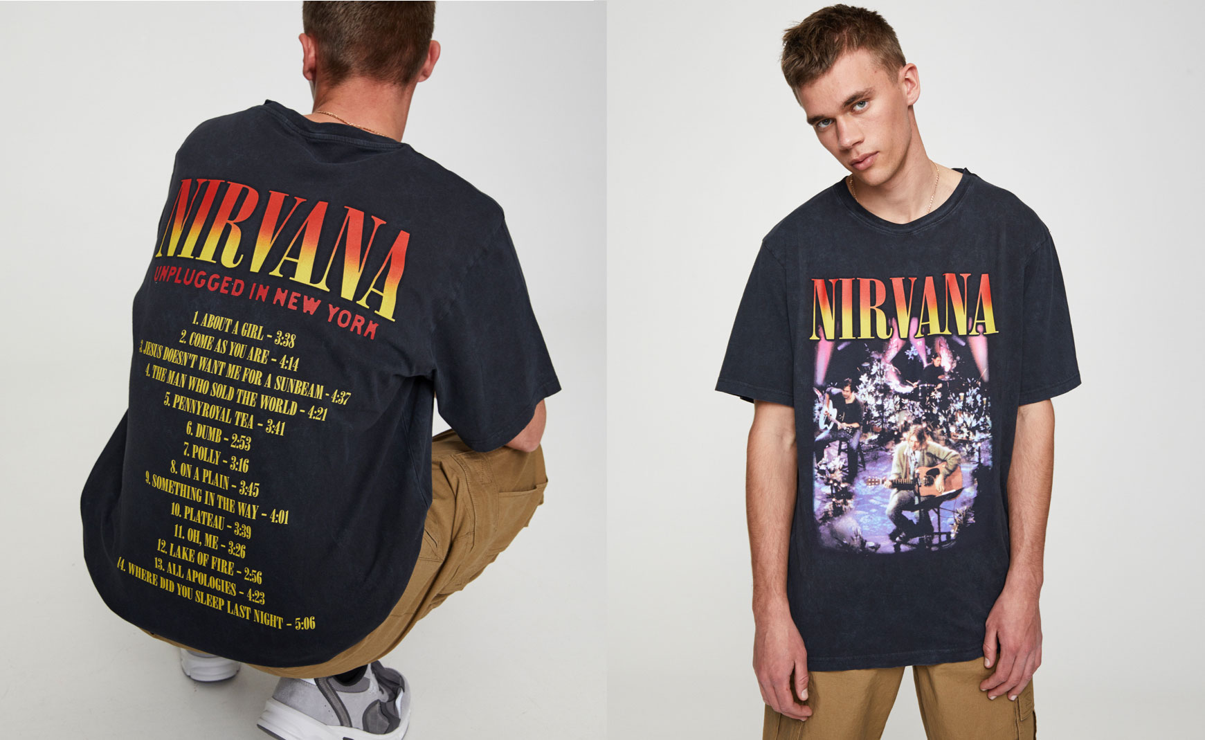 Футболка Nirvana с принтом Unplugged купить