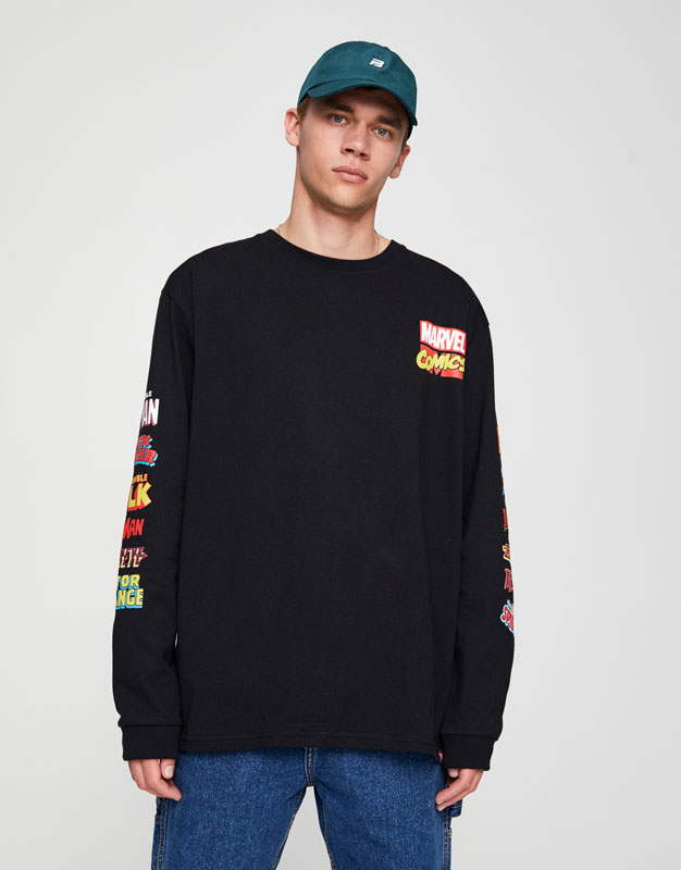 Gynaikeia Andrika T Shirts Me Sygkrothmata H Cartoons Pull Bear